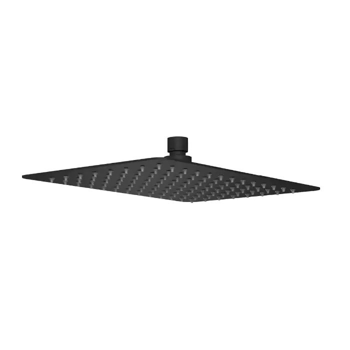Rabat - Głowica prysznicowa 20 cm kwadratowa slim, czarny mat AREX.3022BL