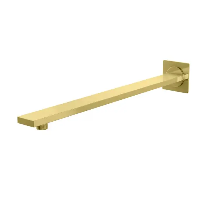 Ramię ścienne do deszczownicy kwadratowe - 38 cm gold brushed WQEGDB | Zapasy na wyczerpaniu