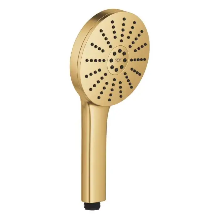 Aquabooster Słuchawka prysznicowa GROHE wysokociśnieniowa 6,3l Złota Brushed Cool Sunrise PVD 134863GN00 - Świetna oferta