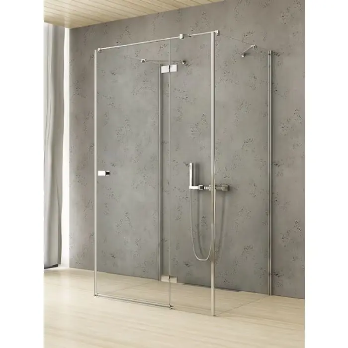 Bezpośrednio od producenta - Kabina prysznicowa reflexa 1d prostokątna przyścienna p 120x100x200 szkło czyste 6mm active shield 2.0 EXK-5242