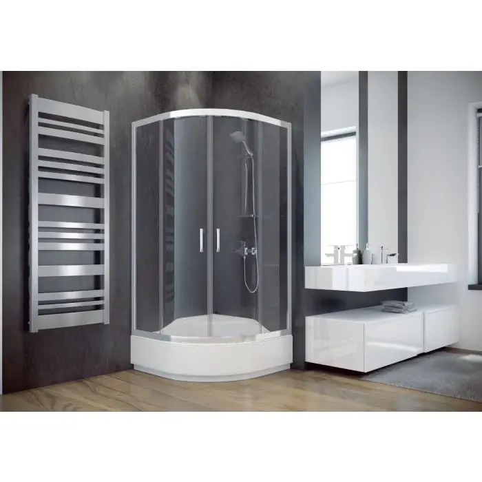 Świetna cena | Kabina modern półokrągła 80 x 165 przejrzysta besco mp-80-165-c MP-80-165-C