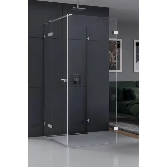 Kabina prysznicowa eventa 1d kwadratowa przyścienna l 90x90x200 szkło czyste 8mm active shield 2.0 EXK-4603 - Top oferta