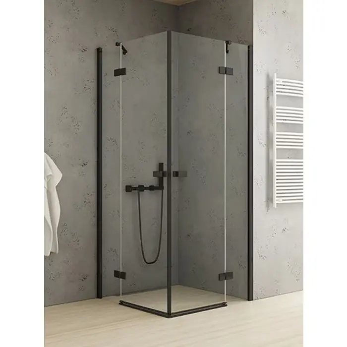 Kabina prysznicowa reflexa black 2d prostokątna 90x120x200 szkło czyste 6mm active shield 2.0 EXK-4981 | Top produkt