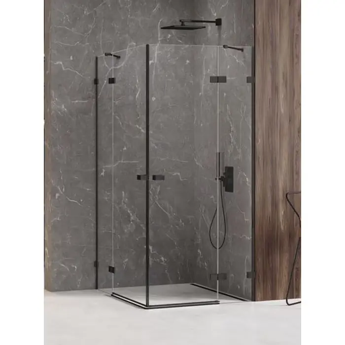 Wyprzedaż zapasów | Kabina prysznicowa avexa black 2d prostokątna 120x100x200 szkło czyste 6mm active shield 2.0 EXK-1622