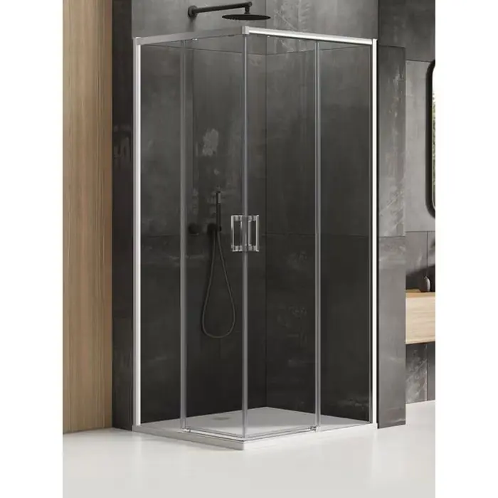 Wyprzedaż zapasów | Kabina prysznicowa prime 2d kwadratowa 70x70x200 szkło czyste 6mm active shield 2.0 D-0348A/D-0349A