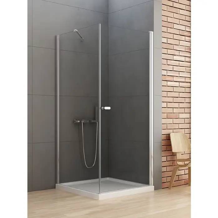 Oszczędź teraz | Kabina prysznicowa new soleo 1d prostokątna u 100x120x195 szkło czyste 6mm active shield 2.0 - wsp. równoległy D-0142A/D-0151B-WP
