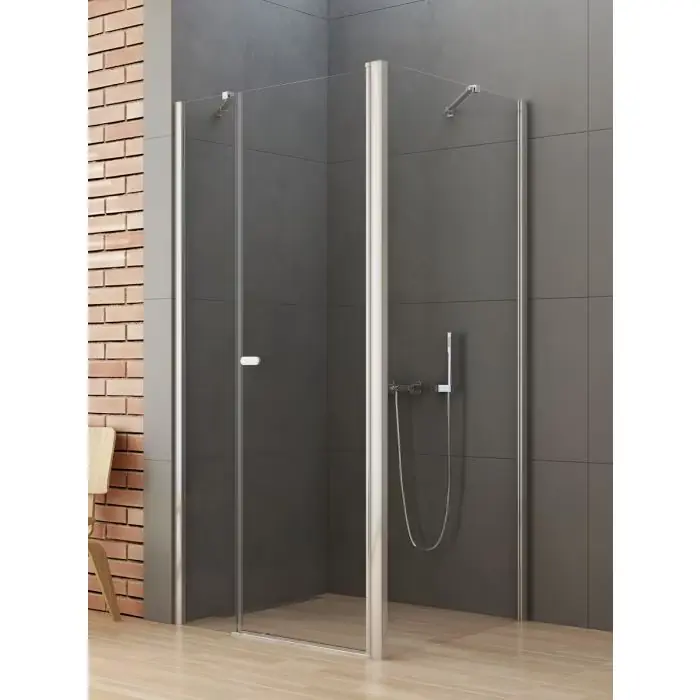 Ograniczona ilość - Nz4 kabina prysznicowa new soleo 1d prostokątna u 110x80x195 szkło czyste 6mm active shield 2.0 K-0704