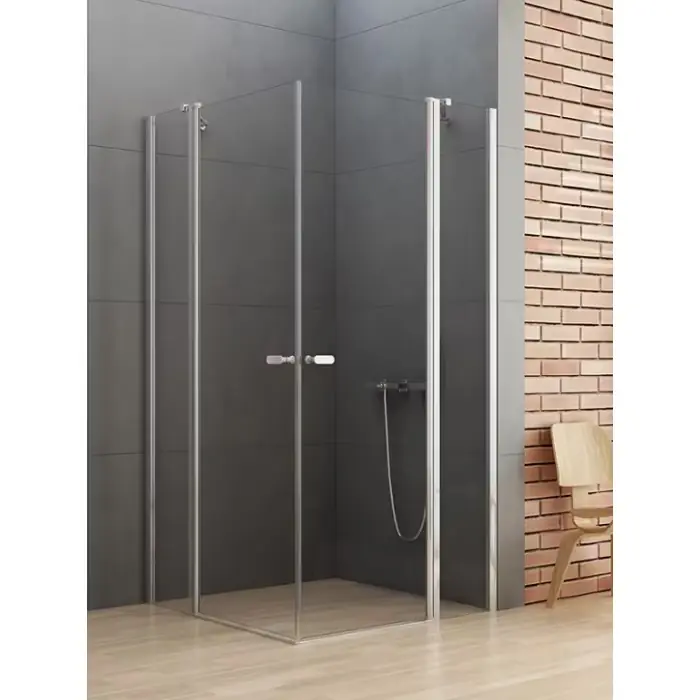 Kabina prysznicowa new soleo 2d prostokątna u 100x110x195 szkło czyste 6mm active shield 2.0 wahadłowe K-0750 | Produkt ceniony przez klientów