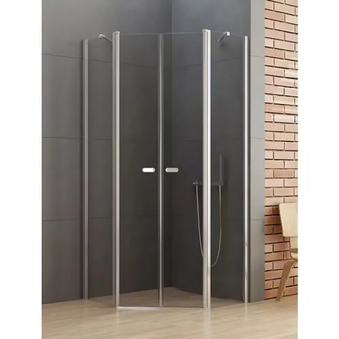 Kabina prysznicowa new soleo 2d pięciokątna 90x90x195 szkło czyste 6mm active shield 2.0 K-0610 | Wysyłka od ręki