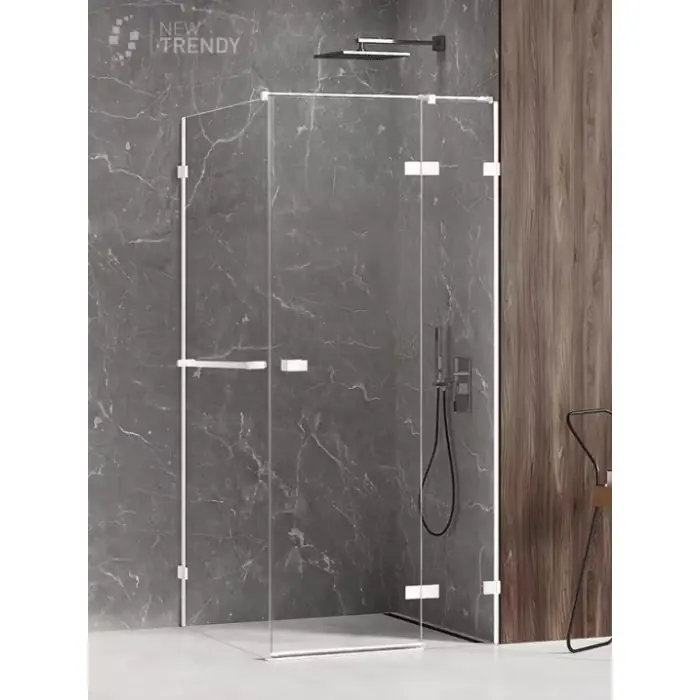 Skorzystaj teraz | Nz4 kabina prysznicowa avexa white 1d prostokątna l 120x110x200 szkło czyste 6mm active shield 2.0 wieszak EXK-2789