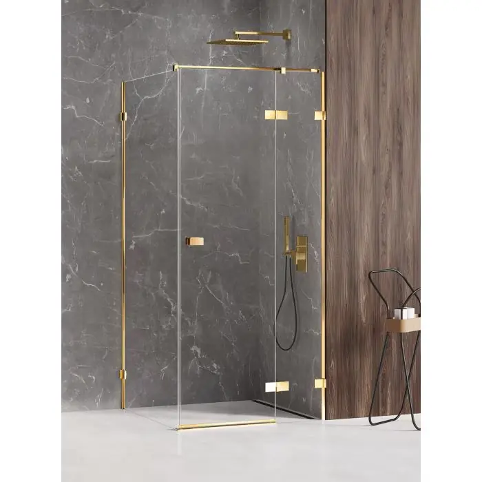 Oferta promocyjna - Kabina prysznicowa avexa gold shine 1d prostokątna p 120x90x200 szkło czyste 6mm active shield 2.0 EXK-1685