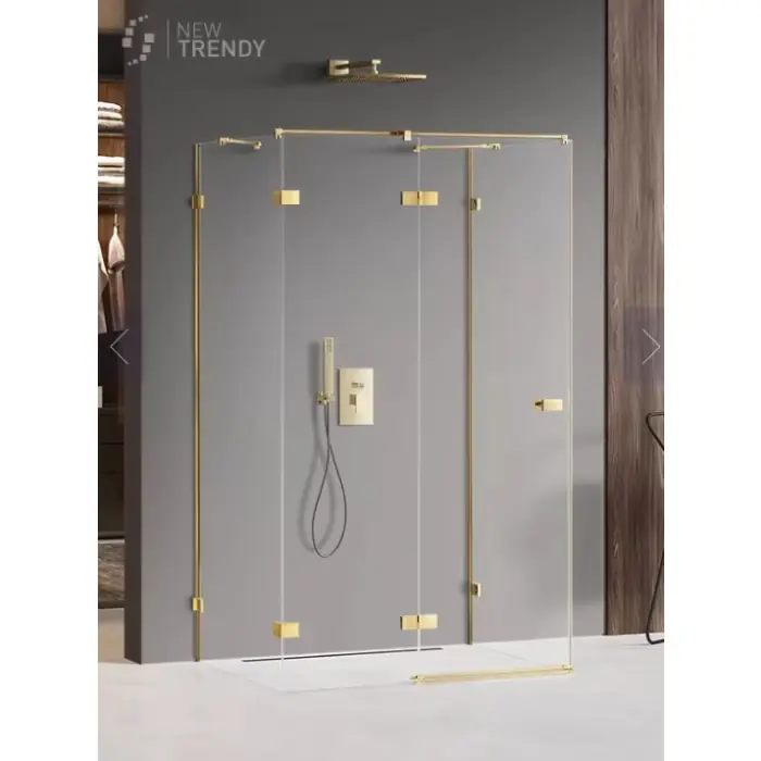 Kabina prysznicowa avexa gold shine 1d kwadratowa przyścienna p 90x90x200 szkło czyste 6mm active shield 2.0 EXK-2132 | Nowość już dostępna