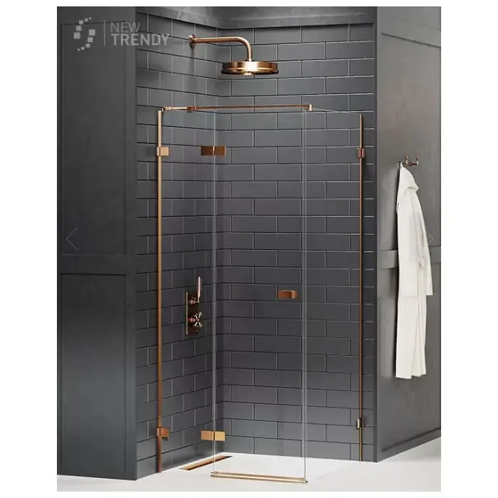 W sprzedaży | Kabina prysznicowa avexa copper 1d prostokątna l 110x120x200 szkło czyste 6mm active shield 2.0 EXK-3568