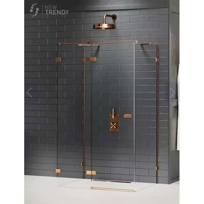 Kabina prysznicowa avexa copper 1d prostokątna przyścienna l 80x110x200 szkło czyste 6mm active shield 2.0 EXK-3694 - Sprawdzony produkt