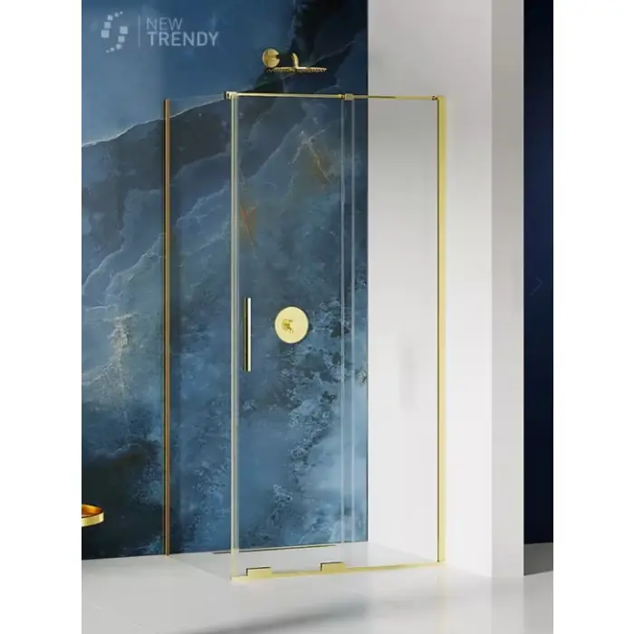 Nie przegap | Kabina prysznicowa smart light gold 1d prostokątna u 110x80x200 szkło czyste 8mm active shield 2.0 EXK-4233