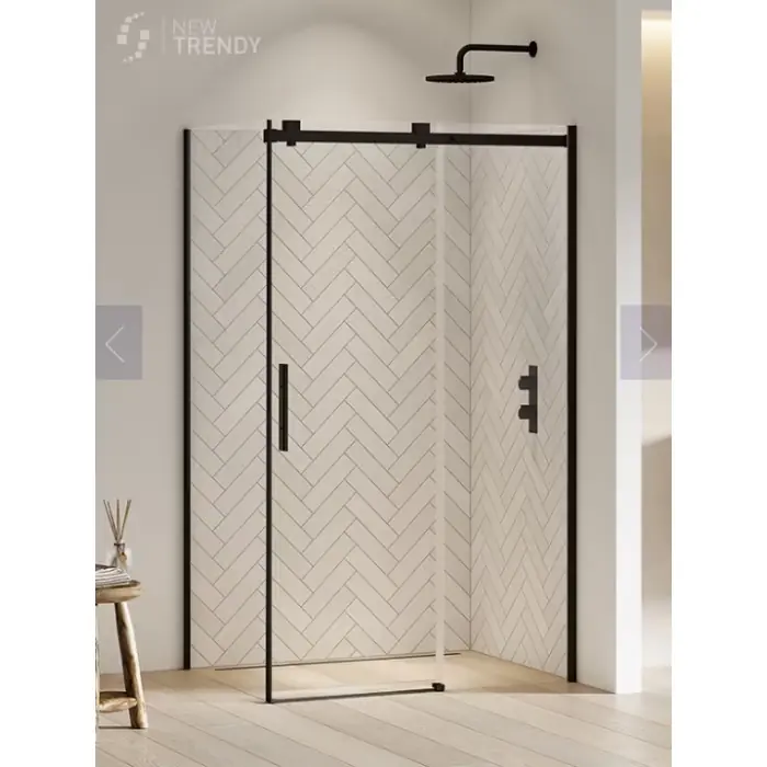 Kabina prysznicowa softi black 1d prostokątna u 100x110x200 szkło czyste 8mm active shield 2.0 EXK-3968 - Łatwy zwrot