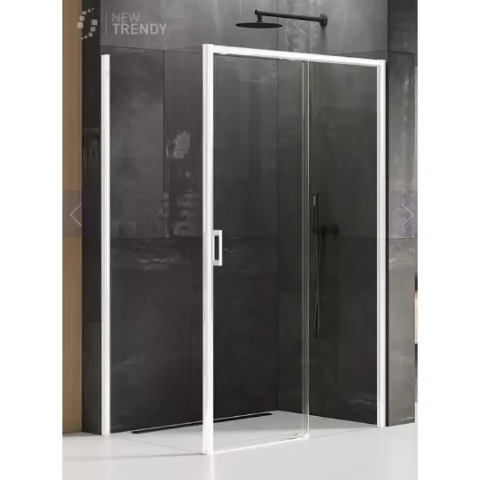 Nz4 kabina prysznicowa prime white 1d prostokątna p 100x80x200 szkło czyste 6mm active shield 2.0 D-0401A/D-0219B - Skorzystaj teraz
