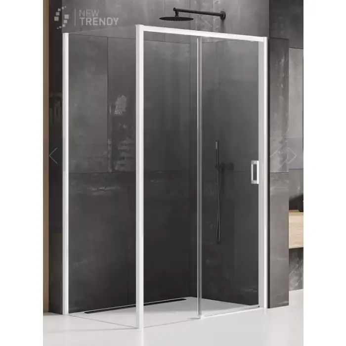 Top oferta - Nz4 kabina prysznicowa prime white 1d prostokątna l 130x100x200 szkło czyste 6mm active shield 2.0 K-1371
