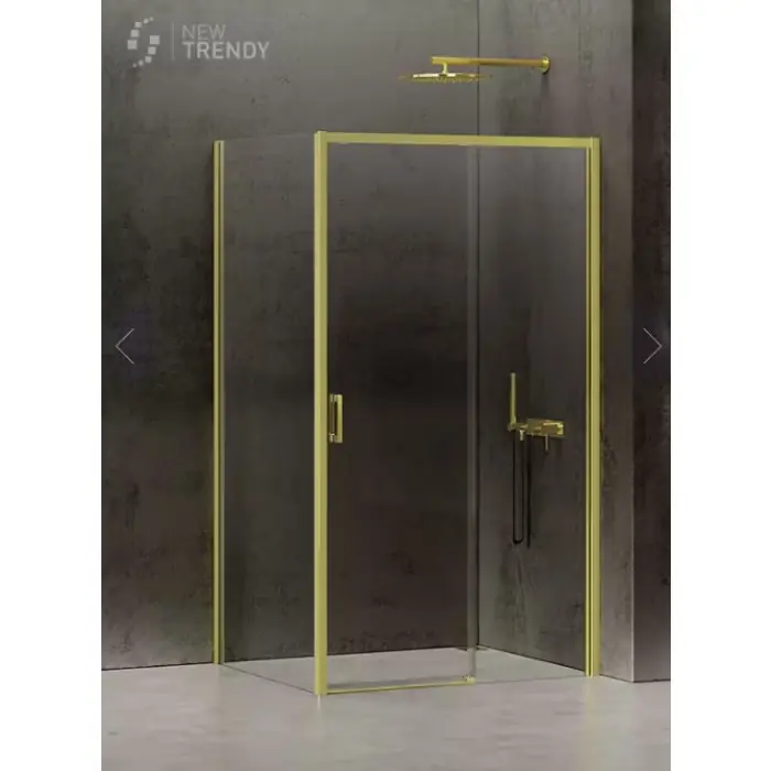 Oszczędź więcej - Kabina prysznicowa prime light gold 1d kwadratowa p 100x100x200 szkło czyste 6mm active shield 2.0 D-0421A/D-0225B