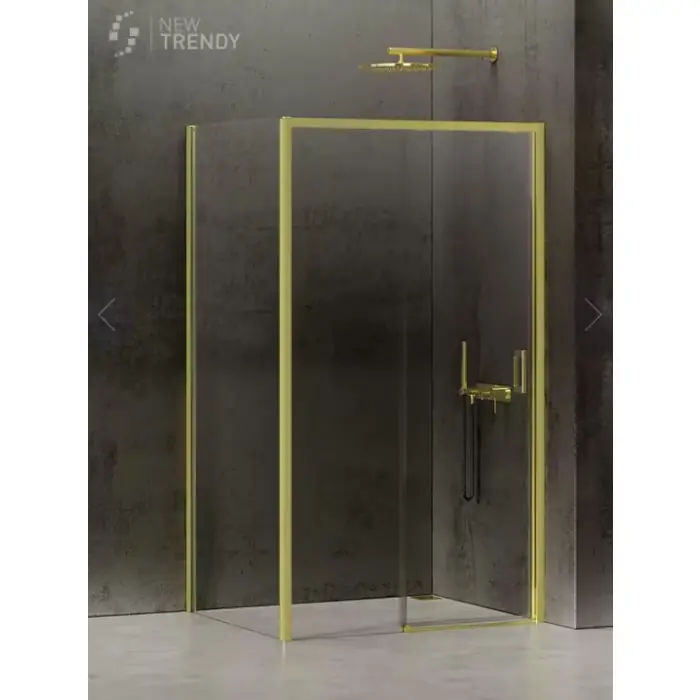 Nz4 kabina prysznicowa prime light gold 1d prostokątna l 130x80x200 szkło czyste 6mm active shield 2.0 K-1449 | Zamów teraz