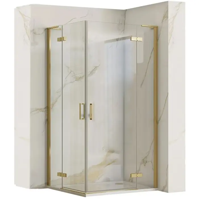 Cena obniżona - Hugo gold brush kabina hugo gold brush 90x90x200/drzwi 90 + drzwi 90/ REA-K6609