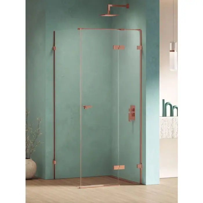 Ekstra rabat - Kabina prysznicowa eventa copper shine 1d kwadratowa p 90x90x200 szkło czyste 8mm active shield 2.0 EXK-6408