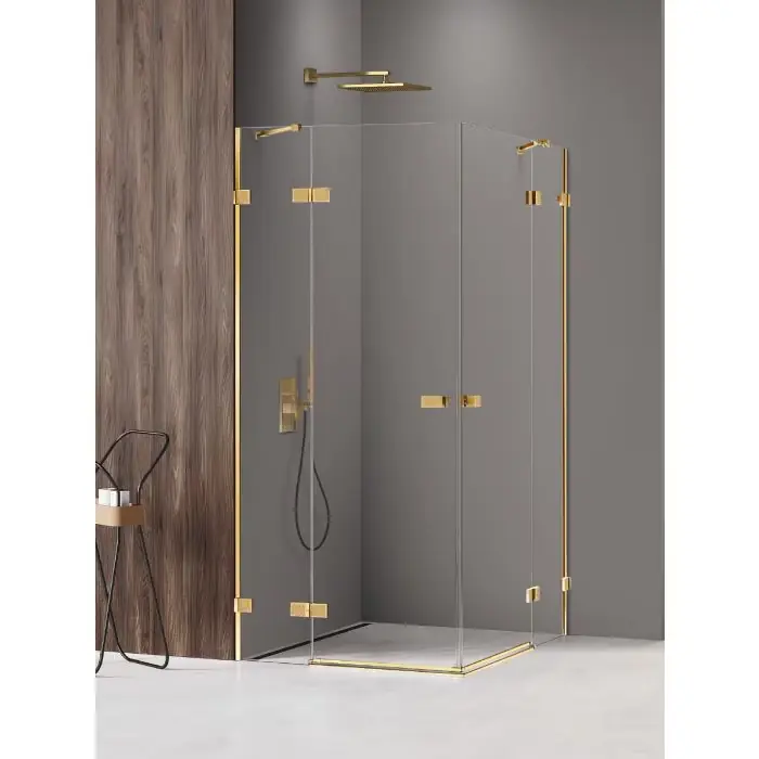 Ograniczona dostępność | Nz4 kabina prysznicowa avexa xr gold shine 2d prostokątna 110x100x200 szkło czyste 6mm active shield 2.0 EXK-6827