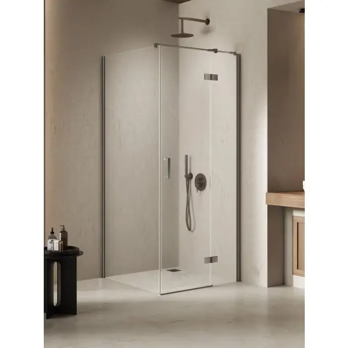 Kabina nesta gunmetal brushed 1d prostokątna p 90x100x200 czyste 6mm active shield 2.0 K-4735 | Bardzo popularny produkt