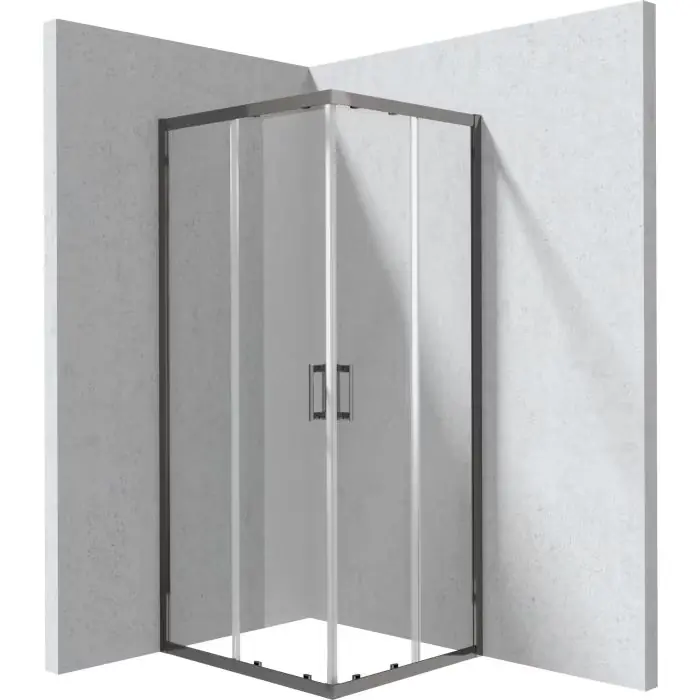 Oferta promocyjna | Kabina funkia evo titanium prostokąt, szkło transparentne 80x90 cm KYC D089P