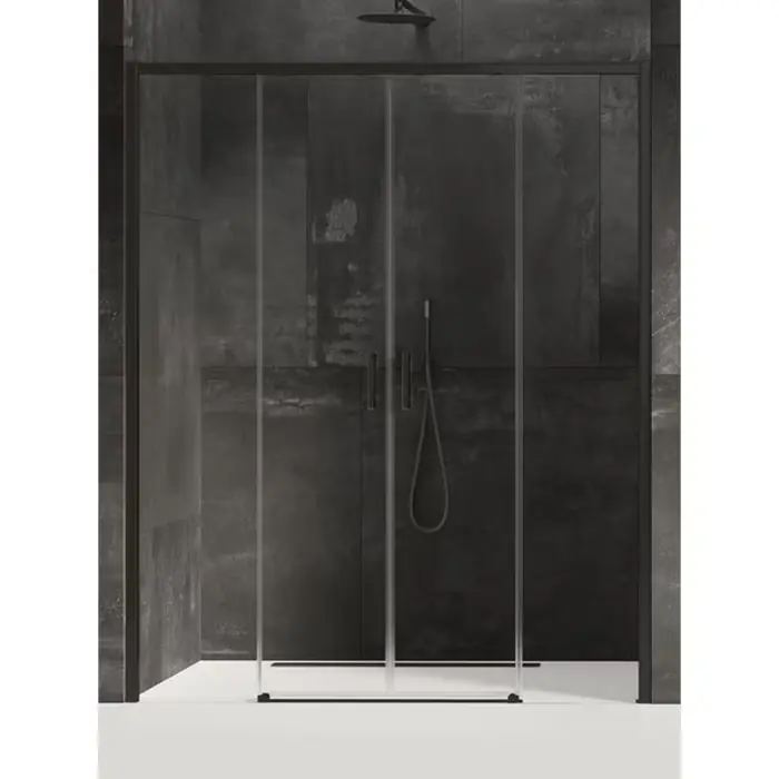 Drzwi wnękowe prime black 2d u 150x200 szkło czyste 6mm active shield 2.0 D-0342A | Zamów teraz