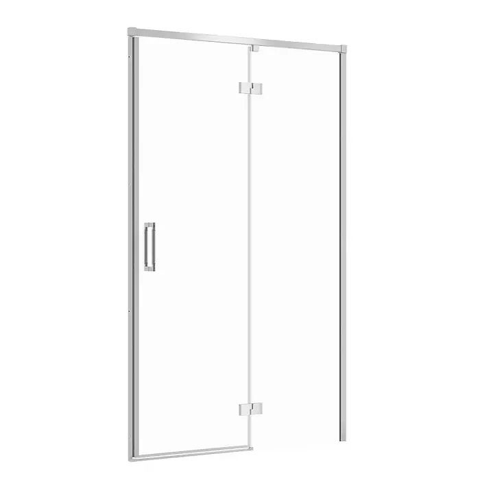Drzwi na zawiasach kabiny prysznicowej larga chrom 120x195 prawe trans S932-118 - Produkt ceniony przez klientów
