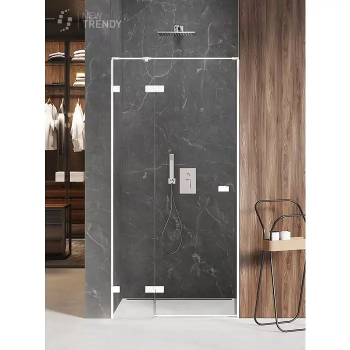 Nz2 drzwi wnękowe avexa white 1d l 90x200 szkło czyste 6mm active shield 2.0 EXK-2689 - Bezpośrednio z fabryki
