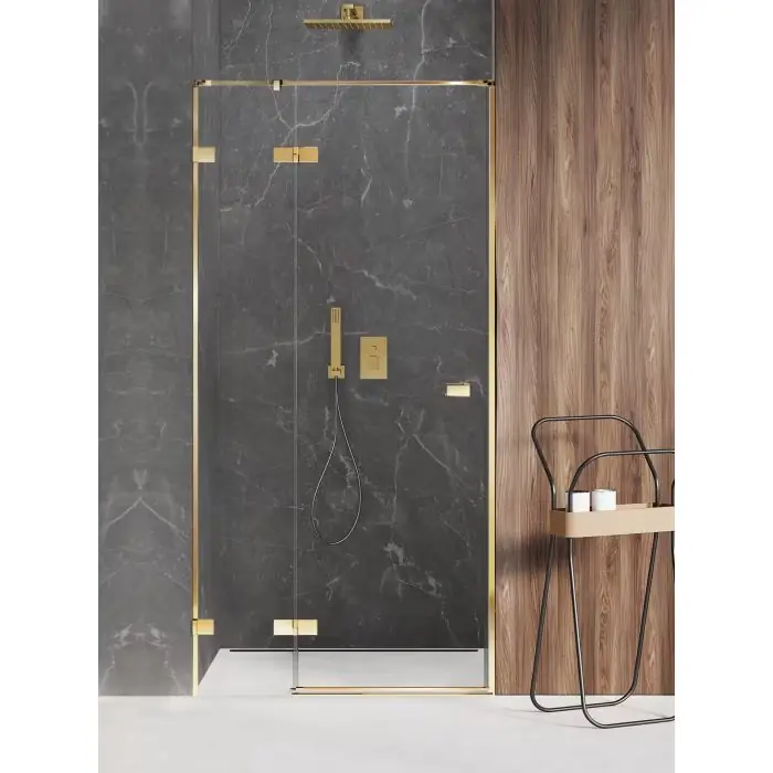 Cena po obniżce - Nz2 drzwi wnękowe avexa gold shine 1d l 130x200 szkło czyste 6mm active shield 2.0 EXK-1640