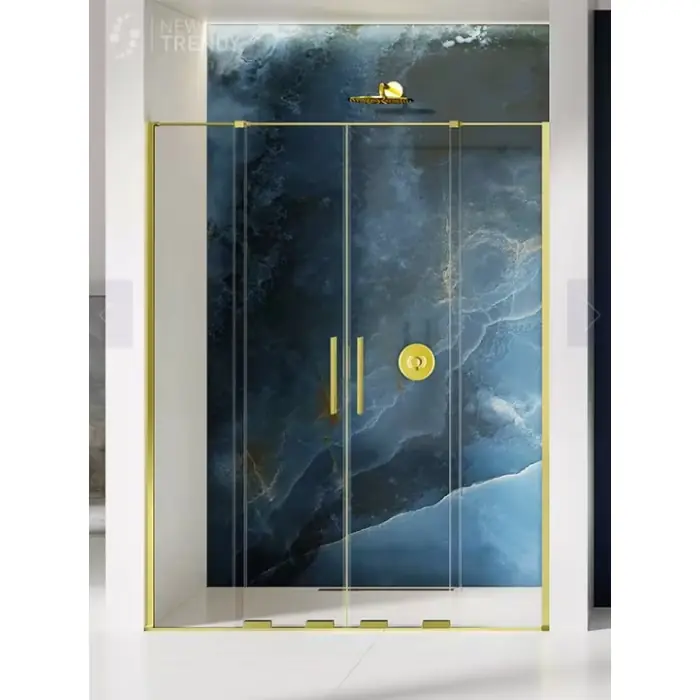 Cena specjalna - Nz4 drzwi wnękowe smart light gold 2d u 130x200 szkło czyste 8mm active shield 2.0 EXK-4222