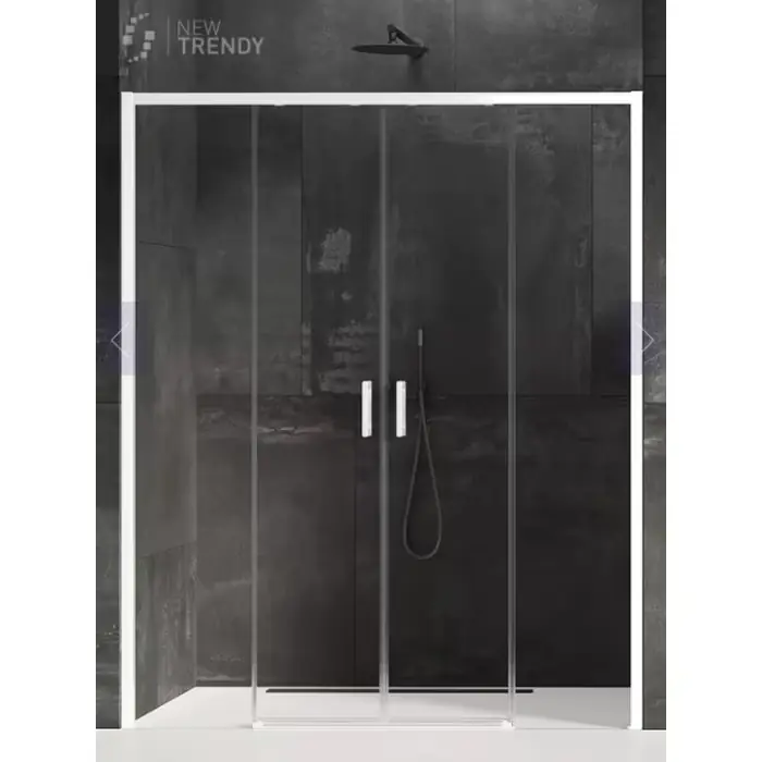 Nz4 drzwi wnękowe prime white 2d u 170x200 szkło czyste 6mm active shield 2.0 D-0438A | Nowa pozycja w ofercie