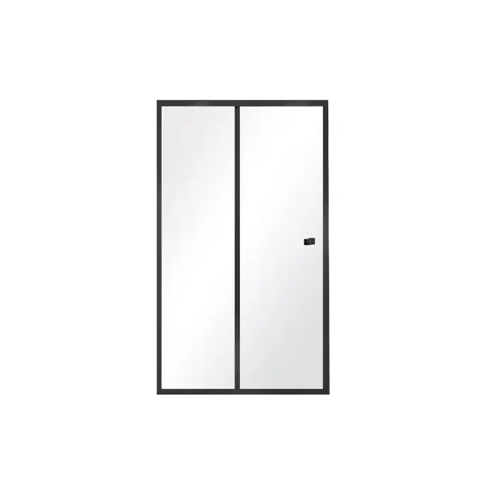 Jakość premium - Duo slide black drzwi prysznicowe przejrzyste szkło 110 x 195 DDSB-110