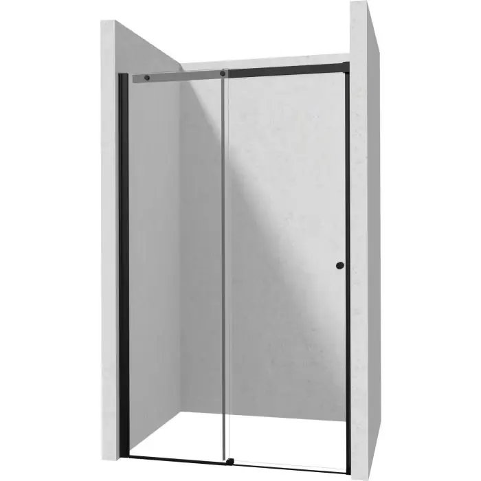 Zniżka - Drzwi przesuwne kerria plus nero 150 cm z powłoką, szkło totalwhite KTSPN15P