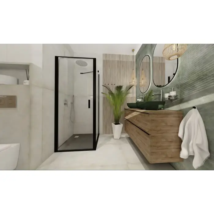 Premium | Nola drzwi skrzydłowe lewe 80x200 czarny soft VN1WL080203PK