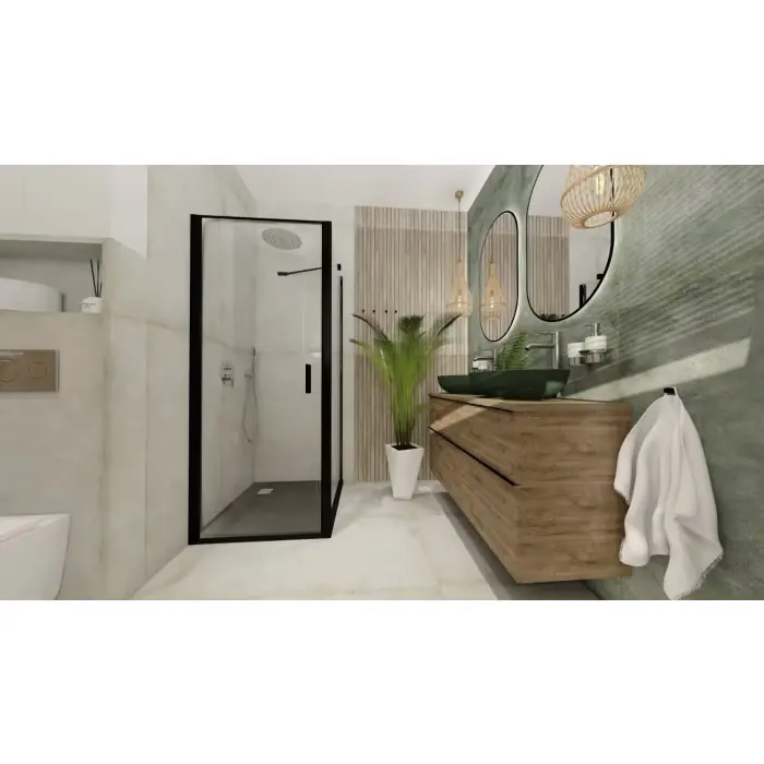 Jeszcze taniej | Nola drzwi skrzydłowe prawe 100x200 czarny soft VN1WR100203PK