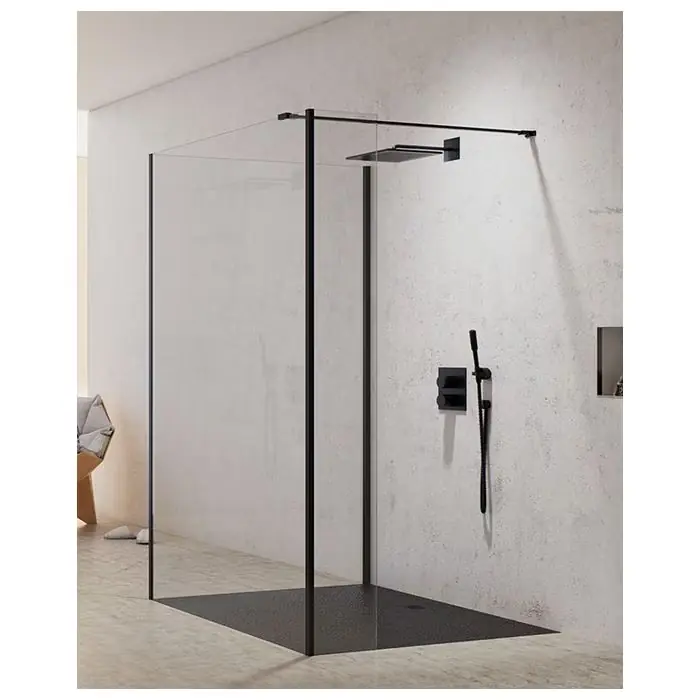 Nz2 kabina prysznicowa new modus black ścianka u 90x200 szkło czyste 8mm active shield 2.0 EXK-5597 - Ekstra rabat