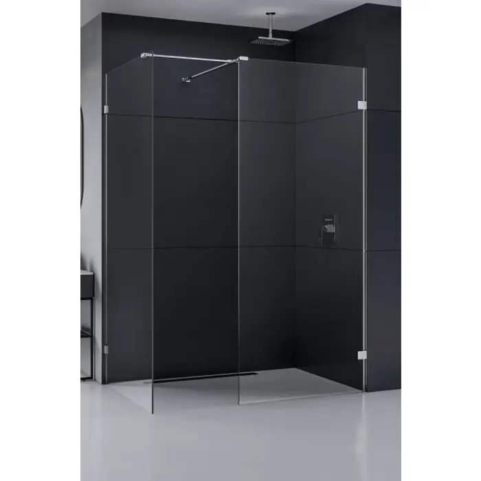 Kabina prysznicowa eventa walk-in u 150x100x200 szkło czyste 8mm active shield 2.0 EXK-4662 - Hit