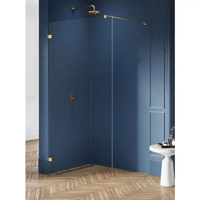 Nz4 kabina prysznicowa avexa gold brushed walk-in u 60x200 szkło czyste 8mm active shield 2.0 EXK-7011 | Spiesz się
