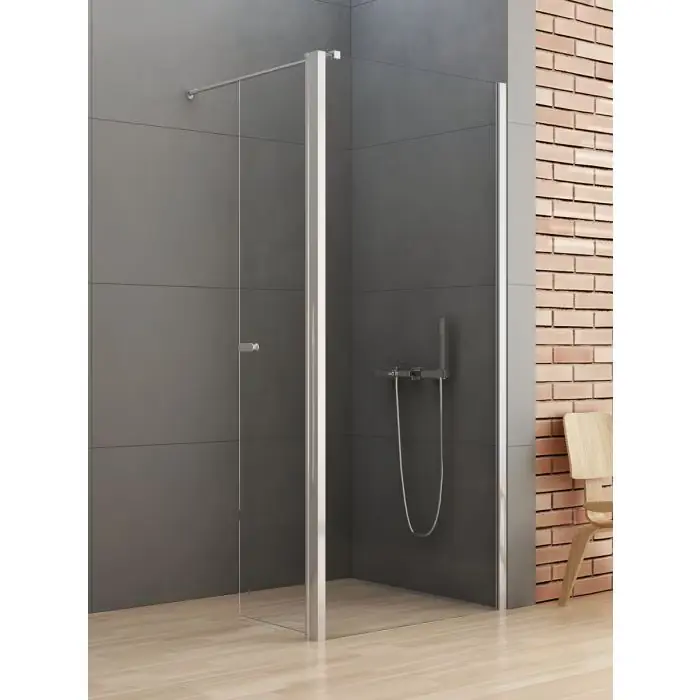 Oszczędź teraz | Nz4 kabina prysznicowa new soleo walk-in 110x195 ze skrzydłem uchylnym 34 szkło czyste 6mm active shield 2.0 K-0757