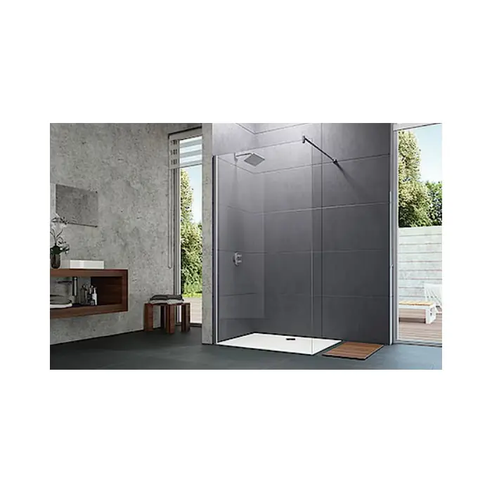 Design pure 4-kąt ścianka 90x200 boczna wolnostojąca 6mm,wspornik poprzeczny 8P1106087322 - Bardzo popularny produkt