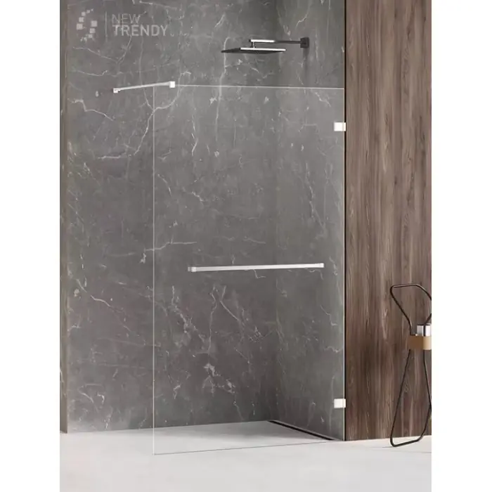 Produkt premium | Nz4 kabina prysznicowa avexa white walk-in 130x200 szkło czyste 6mm active shield 2.0 wieszak EXK-2946