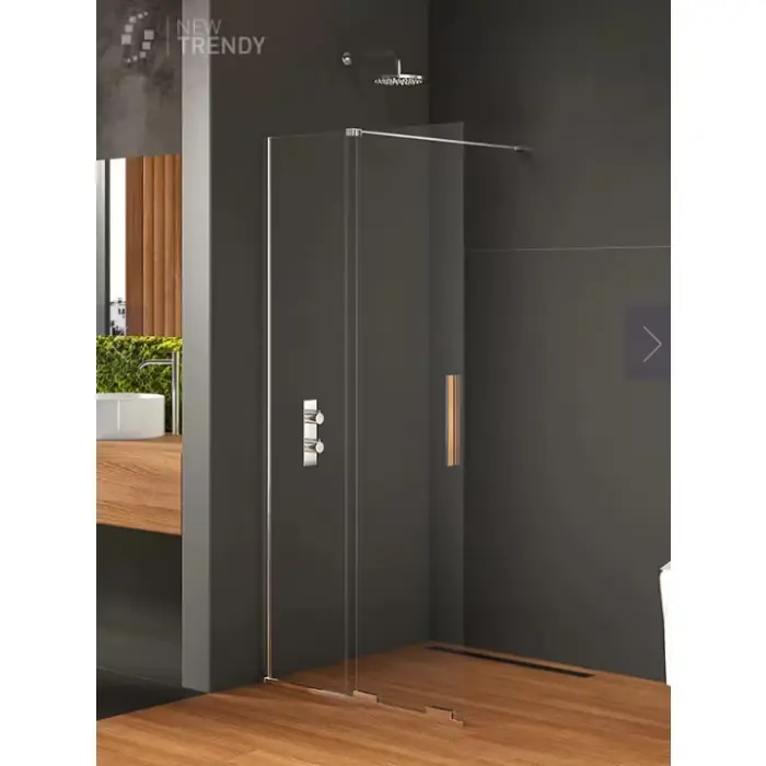 Ekstra rabat - Nz4 kabina prysznicowa smart 1d walk-in u 140x200 szkło czyste 8mm active shield 2.0 EXK-4091
