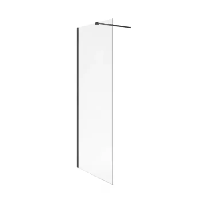 Szybka dostawa - Vidoq walk-in ścianka prysznicowa prosta 100x200 cm, powłoka clean control, czarny mat KAEX.1506.1000.LP.BL