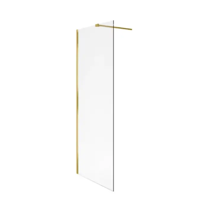 Vidoq walk-in ścianka prysznicowa prosta 100x200 cm, powłoka clean control, złoty połysk KAEX.1506.1000.LP.GL | Nowość w sprzedaży