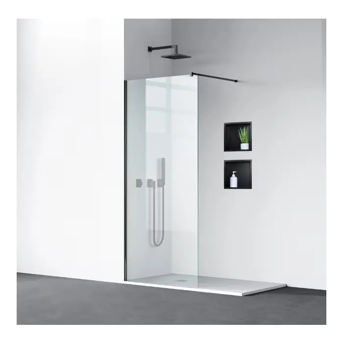 Świetna oferta | ścianka prysznicowa walk-in beira - black 90 cm K0101010110-5