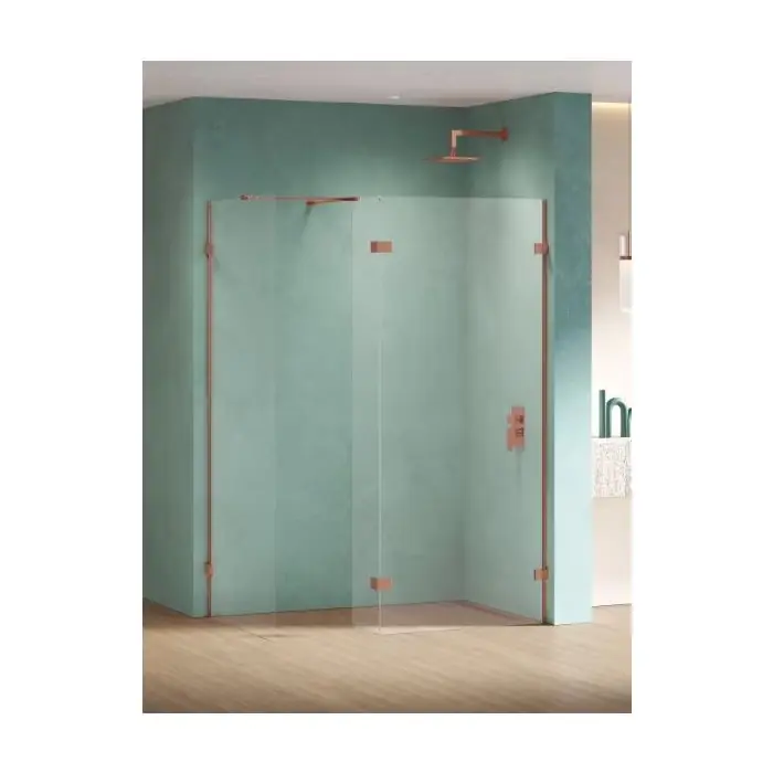 Nz4 kabina prysznicowa eventa copper shine walk-in u 80x200 szkło czyste 8mm active shield 2.0 EXK-6553 - Bezpieczna płatność